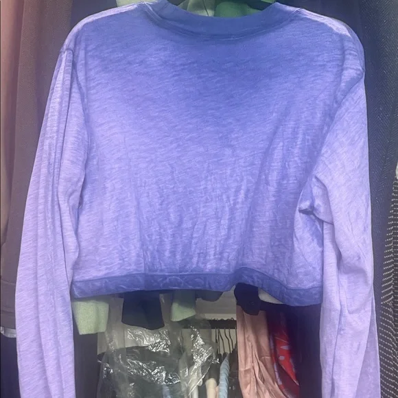 Cotton Citizen Tokyo Violet Gradient Long Sleeve Tee - Picture 7 of 9